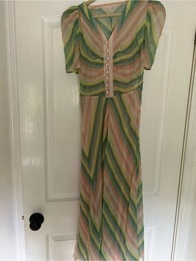 NEW LK Bennett silk dress with Pearl Buttons